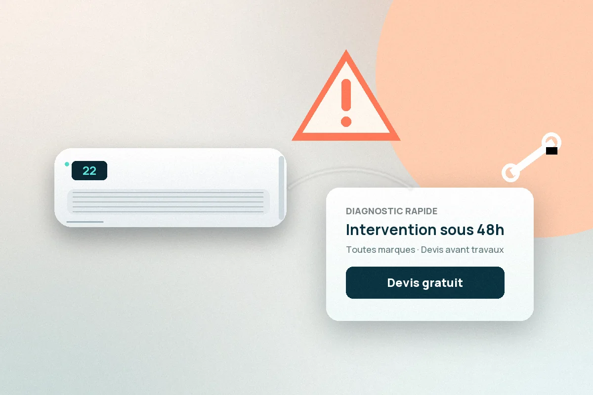 Dépannage d'une climatisation en panne avec alerte et devis gratuit